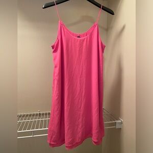 SALE! $7 ALYA spaghetti strap pink fully lined shift dress size S